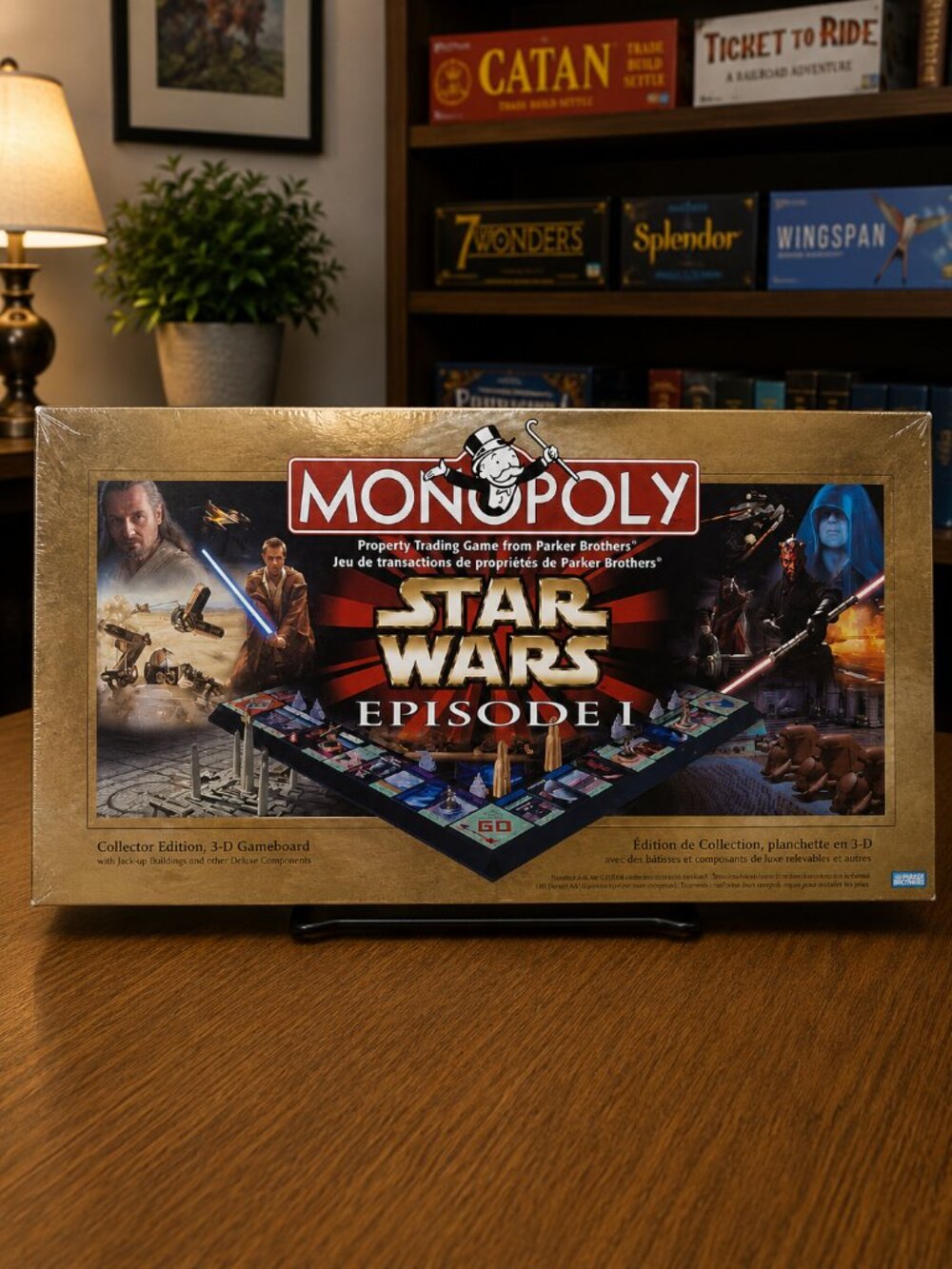 1999 Monopoly Star Wars Episode I Collector's Edition 3D Board Game